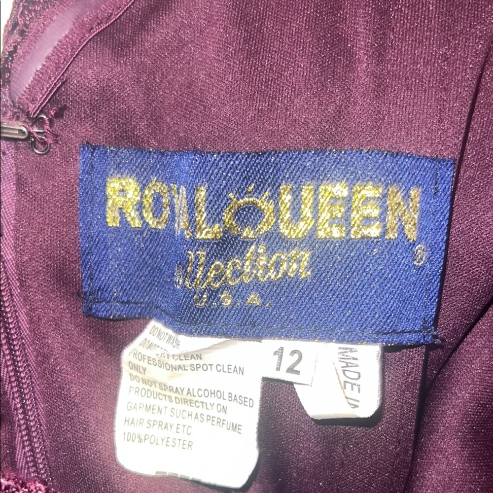 Roll Queen Maroon Dress